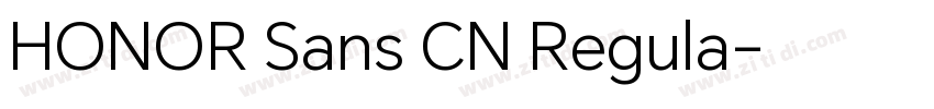 HONOR Sans CN Regula字体转换